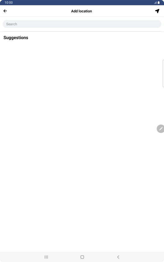 Press the search field and key in the required search word.