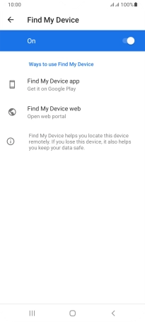 Press the Home key to return to the home screen.