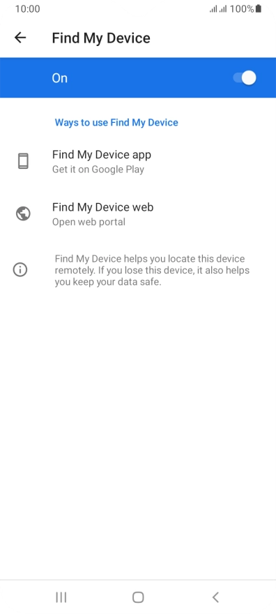 Press the Home key to return to the home screen.