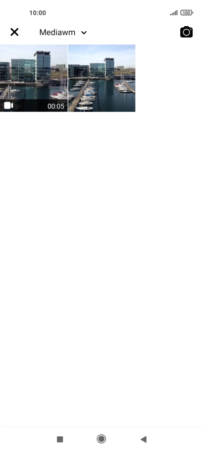 Press the required picture or video clip.