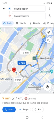 Press the required mode of transportation. Press the required mode of transportation.