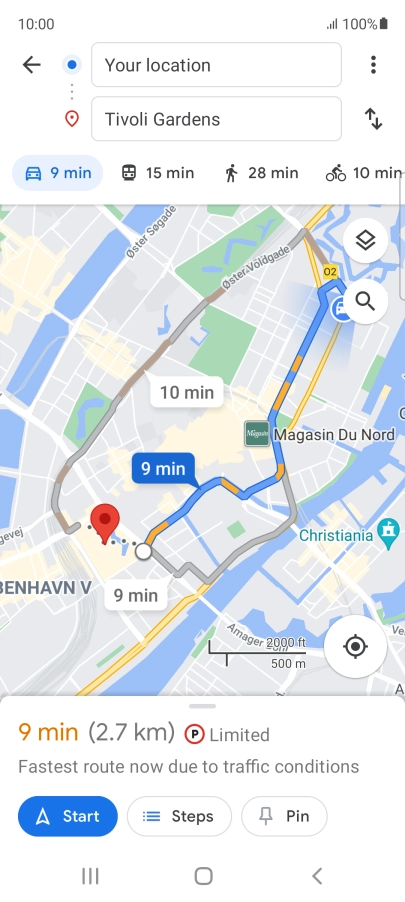 Press the required mode of transportation. Press the required mode of transportation.