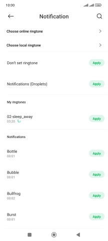Press the required message tones to hear them.