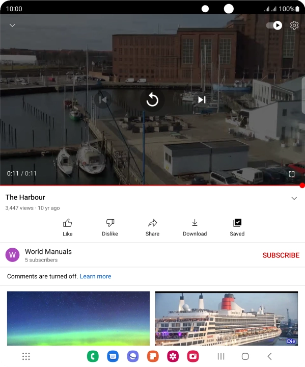 Press the Home key to return to the home screen.