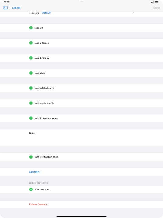 Press link contacts....