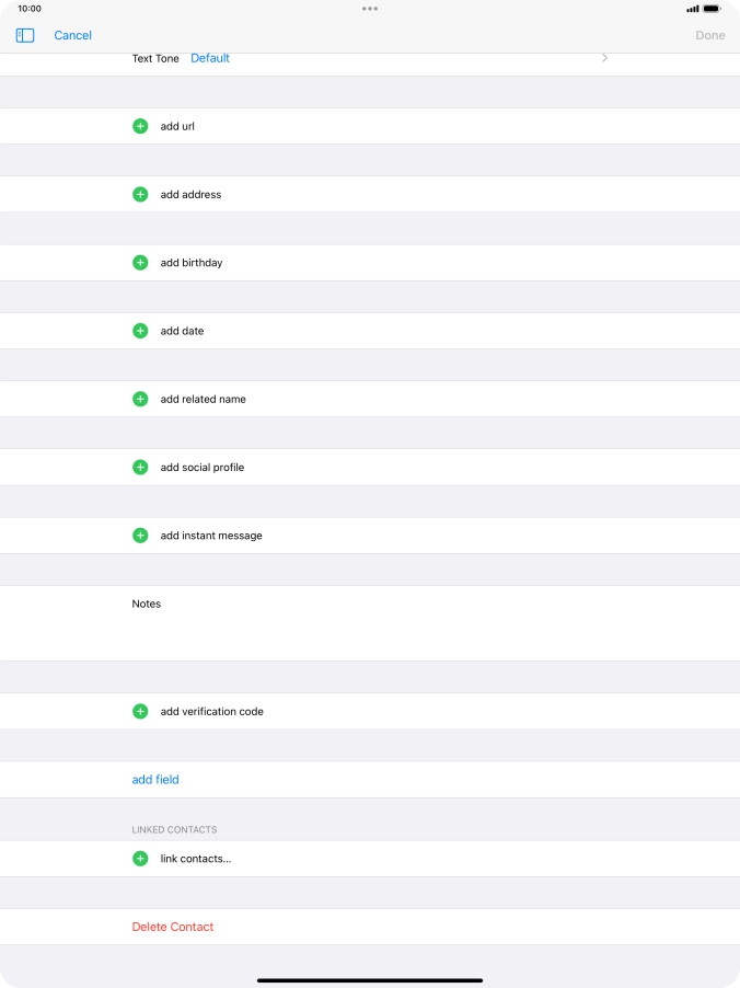 Press link contacts....