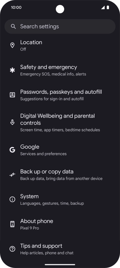 Press Google. Press Google.