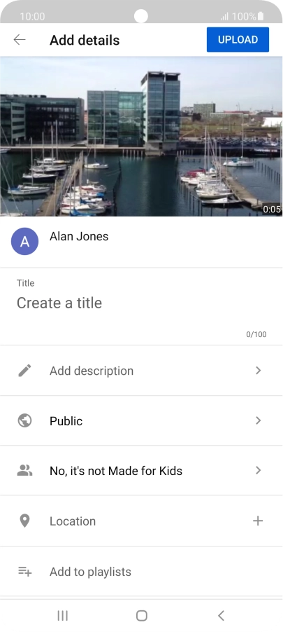 Press the field below 