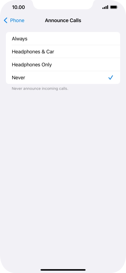 Press Always to turn on the function when silent mode is turned off.