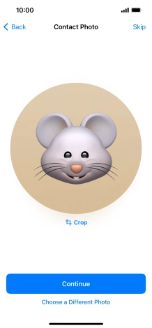 Follow the instructions on the screen to customise the selected picture and press Continue. Follow the instructions on the screen to customise the selected picture and press Continue.