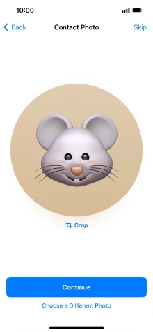 Follow the instructions on the screen to customise the selected picture and press Continue. Follow the instructions on the screen to customise the selected picture and press Continue.