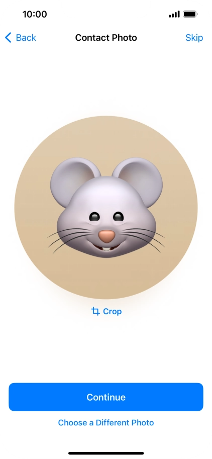 Follow the instructions on the screen to customise the selected picture and press Continue. Follow the instructions on the screen to customise the selected picture and press Continue.