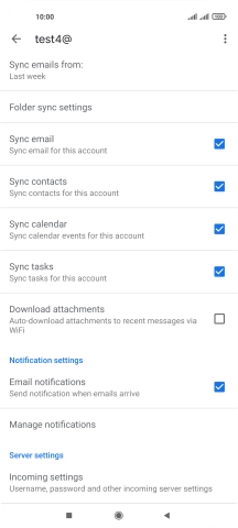 Press the field next to 