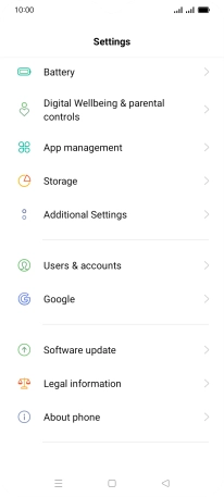 Press Users & accounts.
