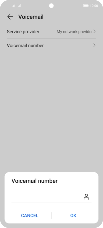 Key in +447836121121 and press OK.