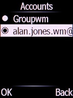 Press the Right selection key.