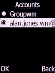 Press the Right selection key.