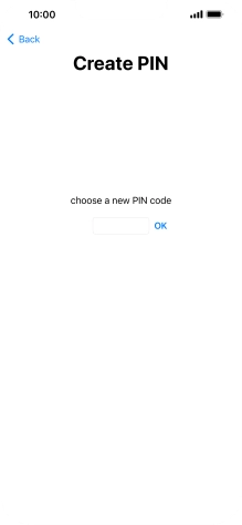 Key in a new four-digit PIN and press OK.