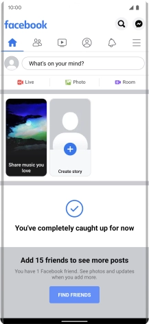 Press the text input field.