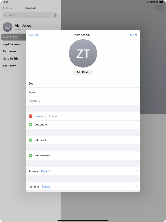 Press Phone and key in the required phone number.
