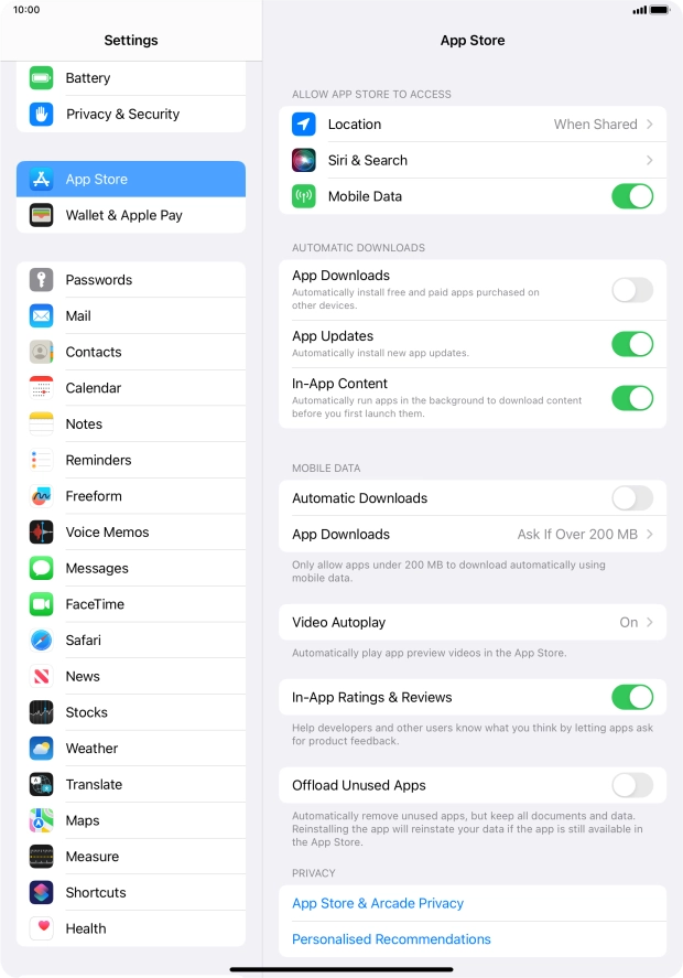 Press the indicator next to Press the indicator next to
