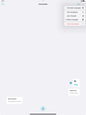 Press Clear Conversation.