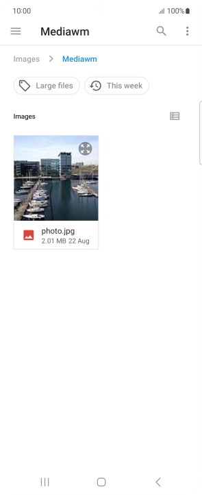 Press the required file. Press the required file.