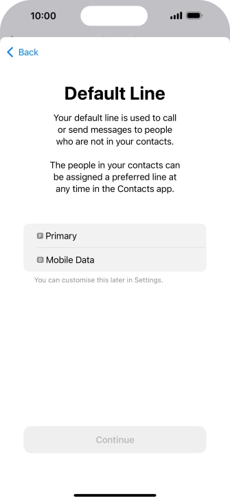 Press the required price plan.