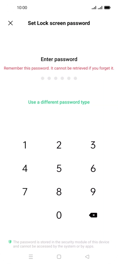 Press Use a different password type. Press Use a different password type.