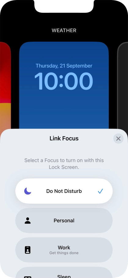 Press the close icon.