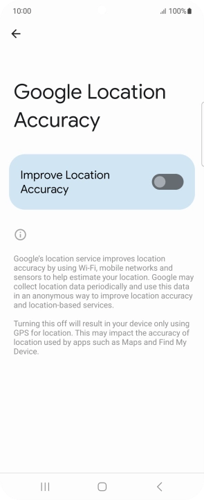 If you press the indicator next to 