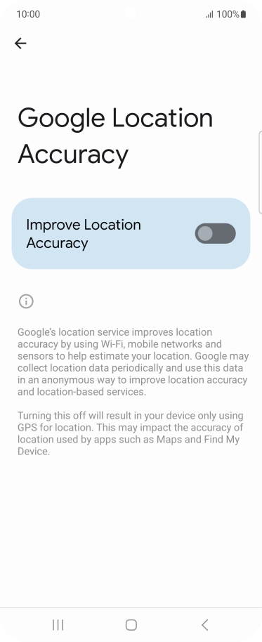 If you press the indicator next to 