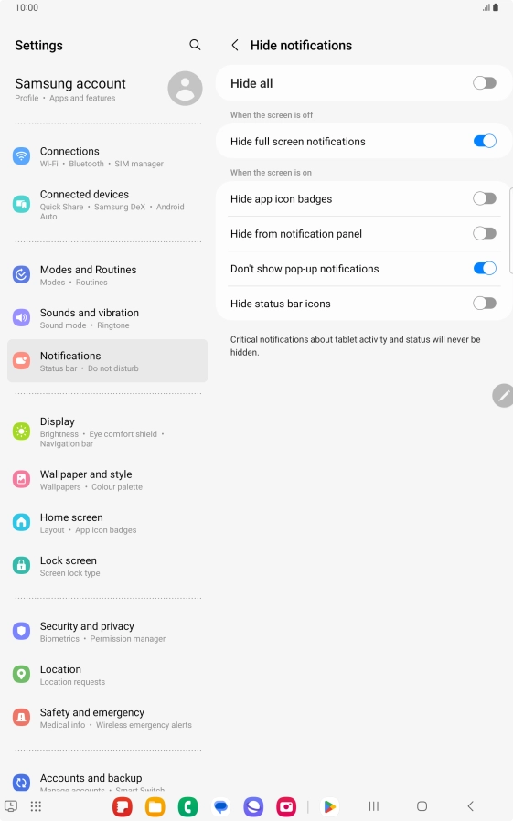 Press the Return key.