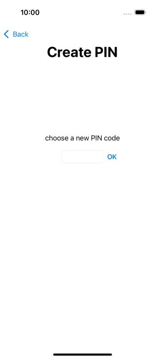 Key in a new four-digit PIN and press OK.