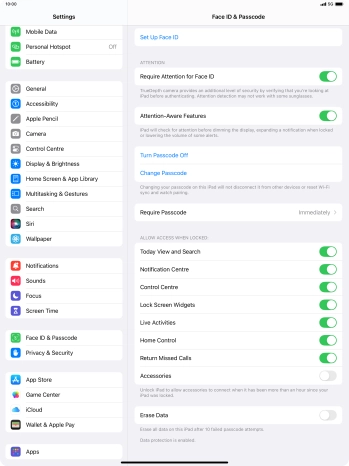 Press the indicator next to Press the indicator next to