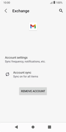 Press REMOVE ACCOUNT.