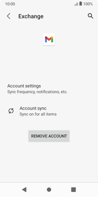 Press REMOVE ACCOUNT.