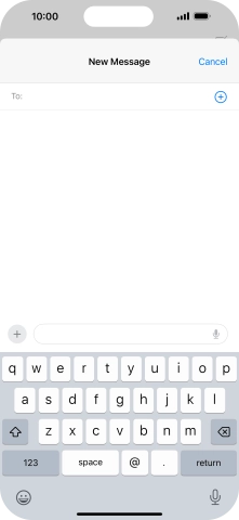 Press To: and key in the first letters of the recipient's name.