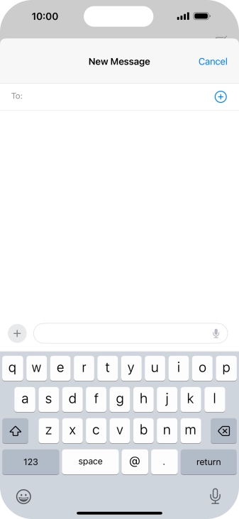 Press To: and key in the first letters of the recipient's name.