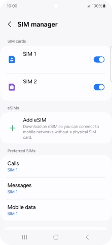 Press the Home key to return to the home screen.