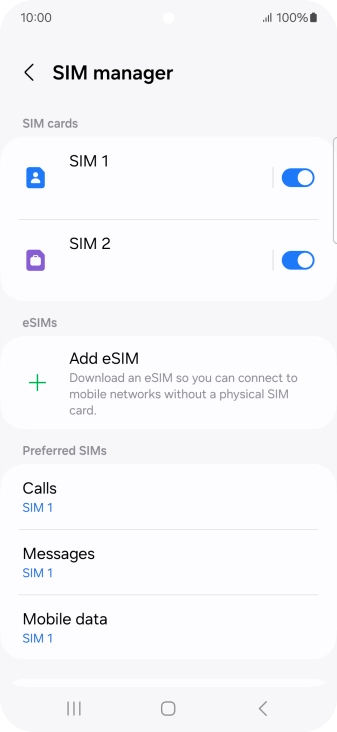 Press the Home key to return to the home screen.