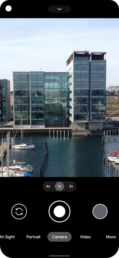 If the camera is turned on, press Video.