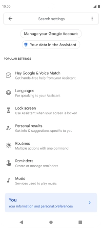 Press Hey Google & Voice Match.