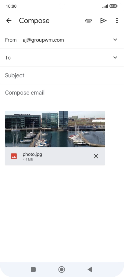 Press the field next to 