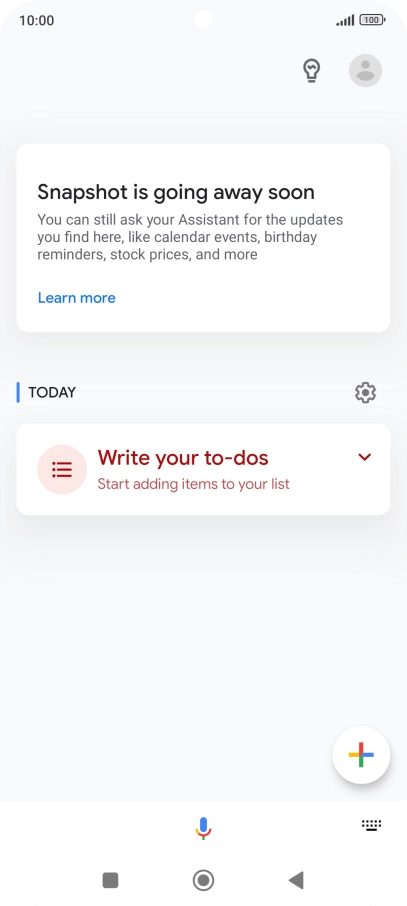 Press the profile icon.