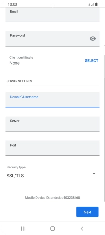 Press the field below 