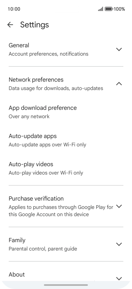 Press Auto-update apps. Press Auto-update apps.