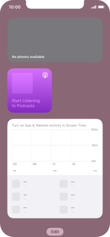 Press and hold the required Widget Stack. Press and hold the required Widget Stack.