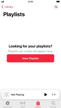 Press New Playlist. Press New Playlist.
