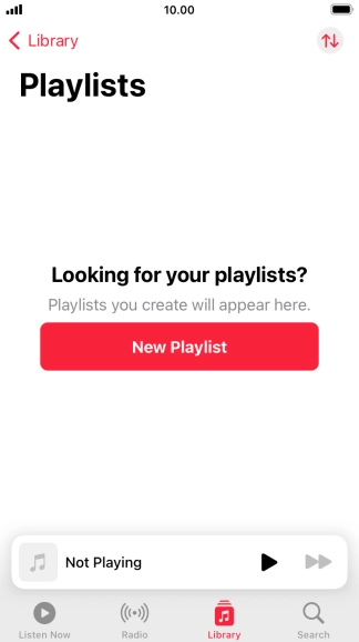Press New Playlist. Press New Playlist.